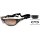 Wiley X AirRage Sunglasses - Crystal Bronze Frame w/ Bronze Flash w/ Crimson Brown Tint Lens 695