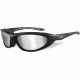 Wiley X Blink Sunglasses,Matte Black Frame,Polarized Gray Silver Flash Mirror WX552