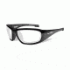 Wiley X Boss Single Vision Prescription Sunglasses, Gloss Black Frame, CCBOS01FSV