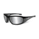 Wiley X Boss Single Vision Prescription Sunglasses, Gloss Black Frame, CCBOS01SV