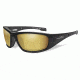 Wiley X WX Boss Sunglasses - Polarized Venice Gold Mirror w/Amber Lens / Matte Black Frame, CCBOS04