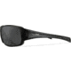 Wiley X Changeable Series Breach 2.5 Captivate Sunglasses, Matte Black FrameGunmetal Logo, Non-Polar Grey Lens, CHBRC01