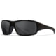 Wiley X Changeable Series Breach XL 2.5 Captivate Sunglasses, Matte Black Frame Gunmatel Logo, Grey Clear Lens, CHBRC01XL