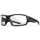 Wiley X Changeable Series Breach 2.5 Sunglasses, Matte Black Frame Gunmetal Logo, Clear Lens, CHBRC03