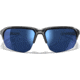 Wiley X Changeable Series Jakl Captivate Non-Pol Sunglasses, Gloss Crystal Grey Frame, Blue Mirror Lens, CHJKL09