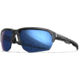 Wiley X Changeable Series Jakl Captivate Non-Pol Sunglasses, Gloss Crystal Grey Frame, Blue Mirror Lens, CHJKL09