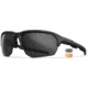 Wiley X Changeable Series Jakl Captivate Non-Pol Sunglasses, Matte Black Frame, Grey Clear Rust Lens, CHJKL08