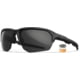 Wiley X Changeable Series Jakl Captivate Non-Pol Sunglasses, Matte Black Frame, Grey Clear Rust Lens, CHJKL08