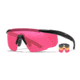 Wiley X Changeable Series Saber Advanced Safety Glasses, Matte Black Frame, Grey Light Rust Vermillion Lens, 309