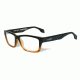 Wiley X Contour Eyeglass Frame,Rectangle,Gloss Black/Brown Stripe WSCON05