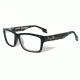 Wiley X WX Contour Eyeglass Frame,Rectangle,Gloss Black Demi WSCON06