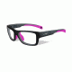Wiley X Crush Single Vision Prescription Sunglasses, Matte Grey / Deep Pink Frame, YFCRS03SV