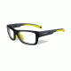 Wiley X Crush Single Vision Prescription Sunglasses, Matte Grey / Neon Yellow Frame, YFCRS04SV