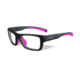 Wiley X Crush Sunglasses, Matte Grey/ Depp Pink Frame/Clear, YFCRS03