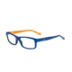 Wiley X Flip Safety Glasses, Lapis Blue/ Orange Popsicle Frame, No Polarized Lens YFFLP03