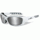 Wiley X WX Gravity Sunglasses - Silver Flash w/Smoke Grey Lens / Matte White Frame, CCGRA02