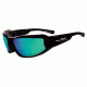 Wiley X Jake Sunglasses - Emerald Mirror (Polarized Amber) /Gloss Black CCJAK06