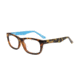 Wiley X Leap Safety Glasses, Brown Demi/ Blue Grotto Frame, No Polarized Lens, YFLEP02