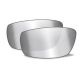 Wiley X WX Sleek Replacement Parts - Silver Flash Smoke Grey Lens Only, CCSLESF