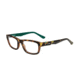 Wiley X Split Safety Glasses, Brown Demi/ Teal Blue Frame, No Polarized Lens YFSPL02