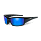 Wiley X Tide Single Vision Prescription Sunglasses, Gloss Black Frame, CCTID09SV