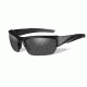 Wiley X WX Valor Sunglasses - APEL Approved 2 Lens Package, 1 Matte Black Frame w/Smoke Grey,Clear Lens, CH4701