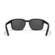 Wiley X WX Alfa Sunglasses, Matte Black Frame, Captivate Polarized Grey Mirror Lens, AC6ALF18