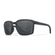 Wiley X WX Alfa Sunglasses, Matte Black Frame, Captivate Polarized Grey Mirror Lens, AC6ALF18