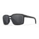 Wiley X WX Alfa Sunglasses, Matte Black Frame, Captivate Polarized Grey Mirror Lens, AC6ALF18