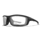 Wiley X WX Grid Sunglasses, Matte Black Frame, Clear Lens, CCGRD03