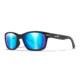 Wiley X WX HELIX Sunglasses, Captivate Polarized Blue Mirror Lens/ Matte Black, AC6HLX09