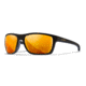 Wiley X WX Kingpin Safety Sunglasses, Matte Black Frame, Captivate Pol Bronze Mirror Lens, ACKNG14