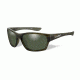 Wiley X WX Moxy Progressive Prescription Sunglasses, Olive Stripe Frame, SSMOX04FPR