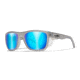 Wiley X WX OVATION Sunglasses, Capitvate Polarized Blue Mirror Lens/ Matte Slate, AC6OVN09