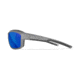 Wiley X WX Ozone Sunglasses, Matte Grey Frame, Captivate Polarized Blue Mirror Lens, CCOZN09
