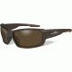 Wiley X Rebel Progressive Prescription Sunglasses, Matte Layered Tortoise Frame, ACREB04PR