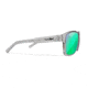 Wiley X WX Trek Sunglasses, Gloss Crystal Light Grey Frame, Captivate Polarized Green Mirror Lens, AC6TRK07