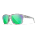 Wiley X WX Trek Sunglasses, Gloss Crystal Light Grey Frame, Captivate Polarized Green Mirror Lens, AC6TRK07