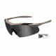 Wiley X Vapor Safety Sunglasses, 2 Lens Package, 1 Tan Frame w/Smoke Grey, Clear Lens, 3511