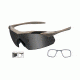 Wiley X Vapor Safety Sunglasses, 2 Lens Package, 1 Tan Frame w/Smoke Grey, Clear Lens, w/ RX Insert, 3511RX
