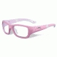 Wiley X Youth Force Flash Sunglasses,Rock Candy Pink,Clear Lens YFFLA01