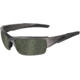 Wiley X WX Valor Sunglasses - Polarized Smoke Green Lens / Metallic Silver Frame CHVAL04