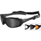 Wiley X Xl-1 Sunglasses - Smoke Gray, Clear, Light Rust Lenses w/ Matte Blk Frame 292