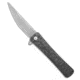 Williams Blade Design Williams Blade Design OZF 003 Osoraku Zukuri Folder Black Camo CF 4.5" Satin, Black, CPM MagnaCut, adult, BHQ-220651