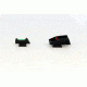 Williams Gun Sight Self Defense Pistol Sights For Taurus Pro; PT111, PT140, PT145, PT 745, 24-7s, Green/Red, 70897