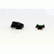 Williams Gun Sight Self Defense Pistol Sights For Taurus Pro; PT111, PT140, PT145, PT 745, 24-7s, Green/Red, 70897