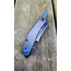 Willumsen Copenhagen Demon Barber Folding Knife, 4.13in Closed, 2.25in Black Finish Stainless Steel Blade, Black G10/Carbon Fiber Handle, DB23PVD