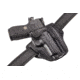 Wilson Combat Defender Holster, EDC X9, right Hand, 1.5in Belt, Black Leather with Shark Trim PLD9BLSR15