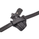 Wilson Combat Defender Holster, EDC X9 with Rail, right Hand, 1.5in Belt, Black Leather with Shark Trim PLD9BLSR15R