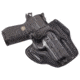 Wilson Combat Defender Holster, EDC X9 with Rail, right Hand, 1.5in Belt, Black Leather with Shark Trim PLD9BLSR15R